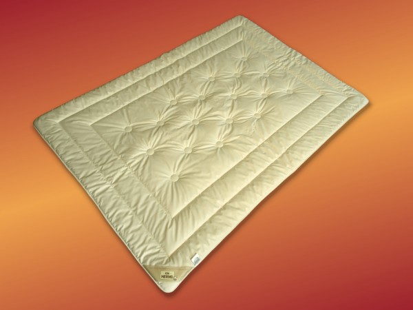 Merino Schurwolle Steppdecke Leicht - kbA / KbT -